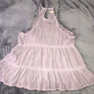 Lilac Tank w/ Keyhole Back